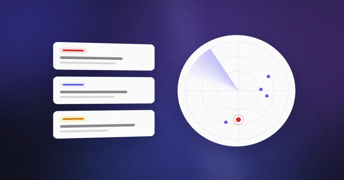 A threat intelligence view of an AI agent controller fanning out to many targeted organizations