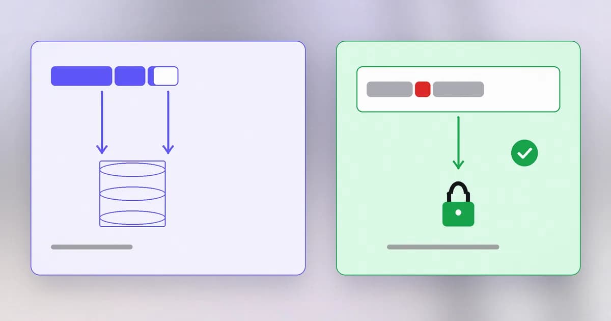The fixed flow: the query shape is sent first and the value is sent separately, so the value stays data