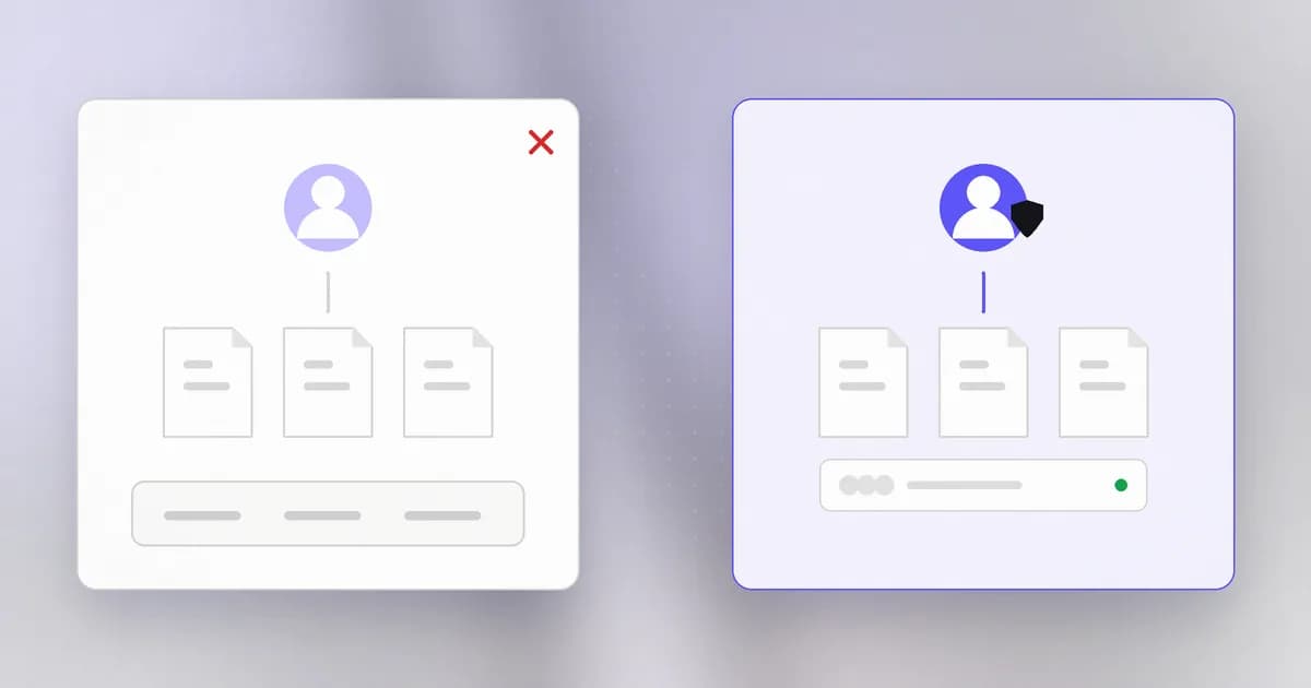 A standard account and a root account side by side, with the root account reaching all files and settings